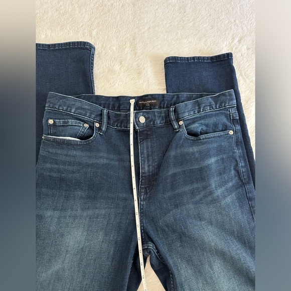 Banana Republic Slim Dark Blue Denim Jeans 36/34 - Picture 3 of 8